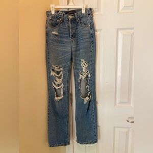 Aeropostale 90s baggy high rise medium wash jeans